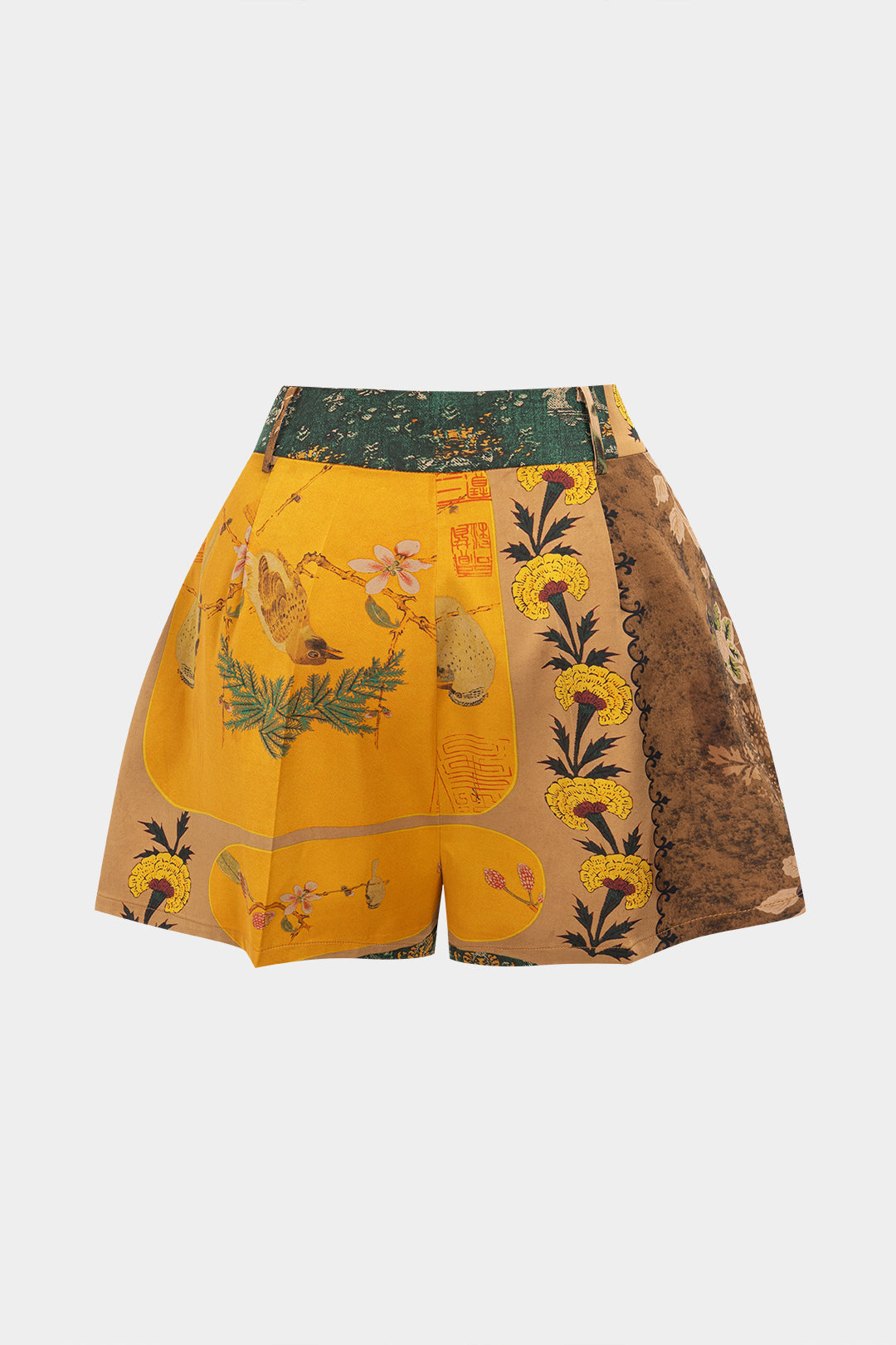 Bloemenprint short