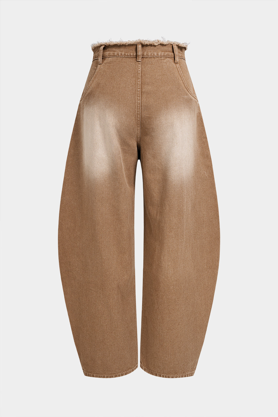 Jeans met zakken en rafelrand