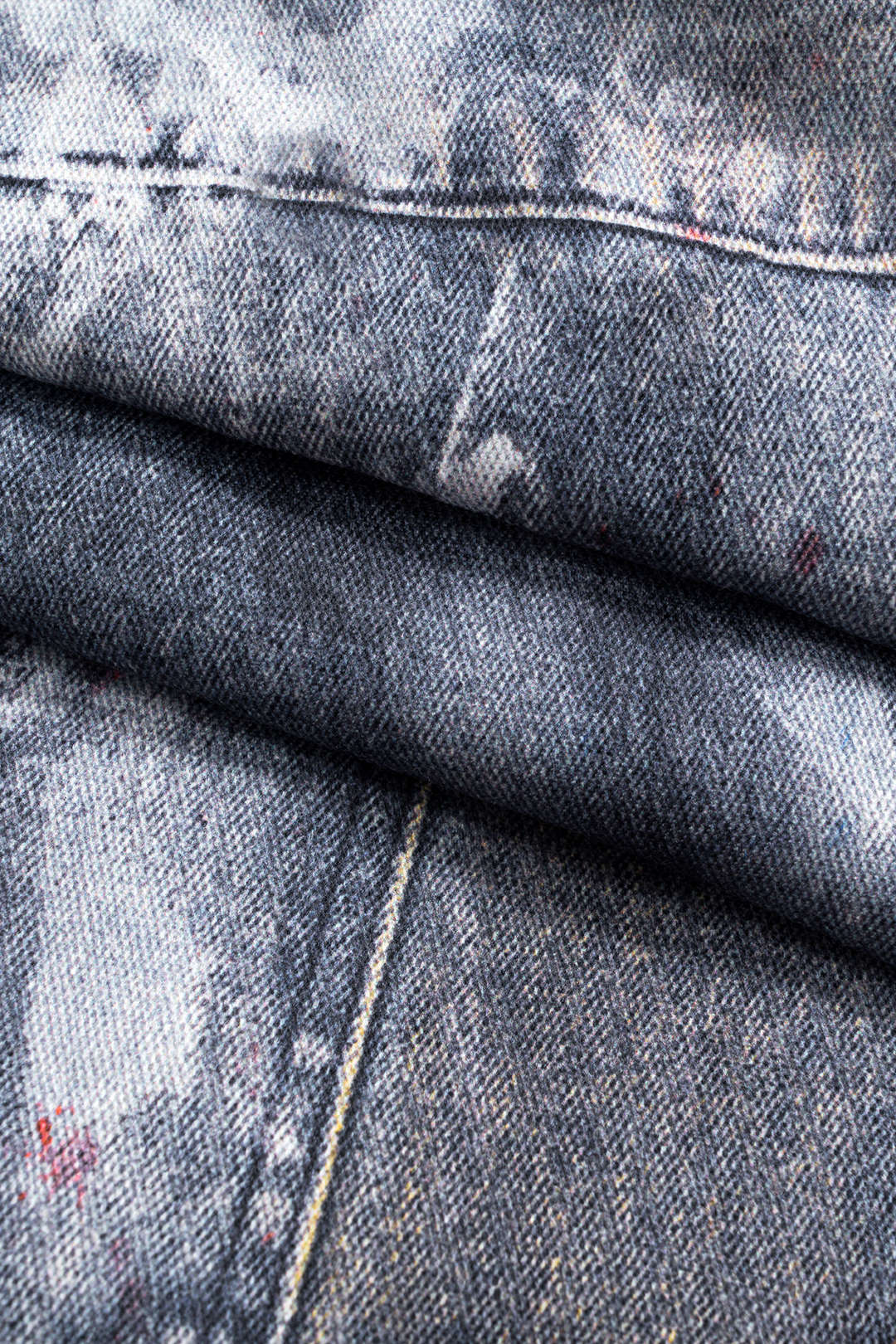 Abstracte print pantalon met zakken en ballonmodel