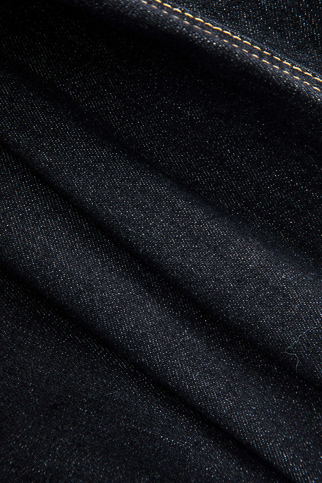 Denim metallic item met knoopjes