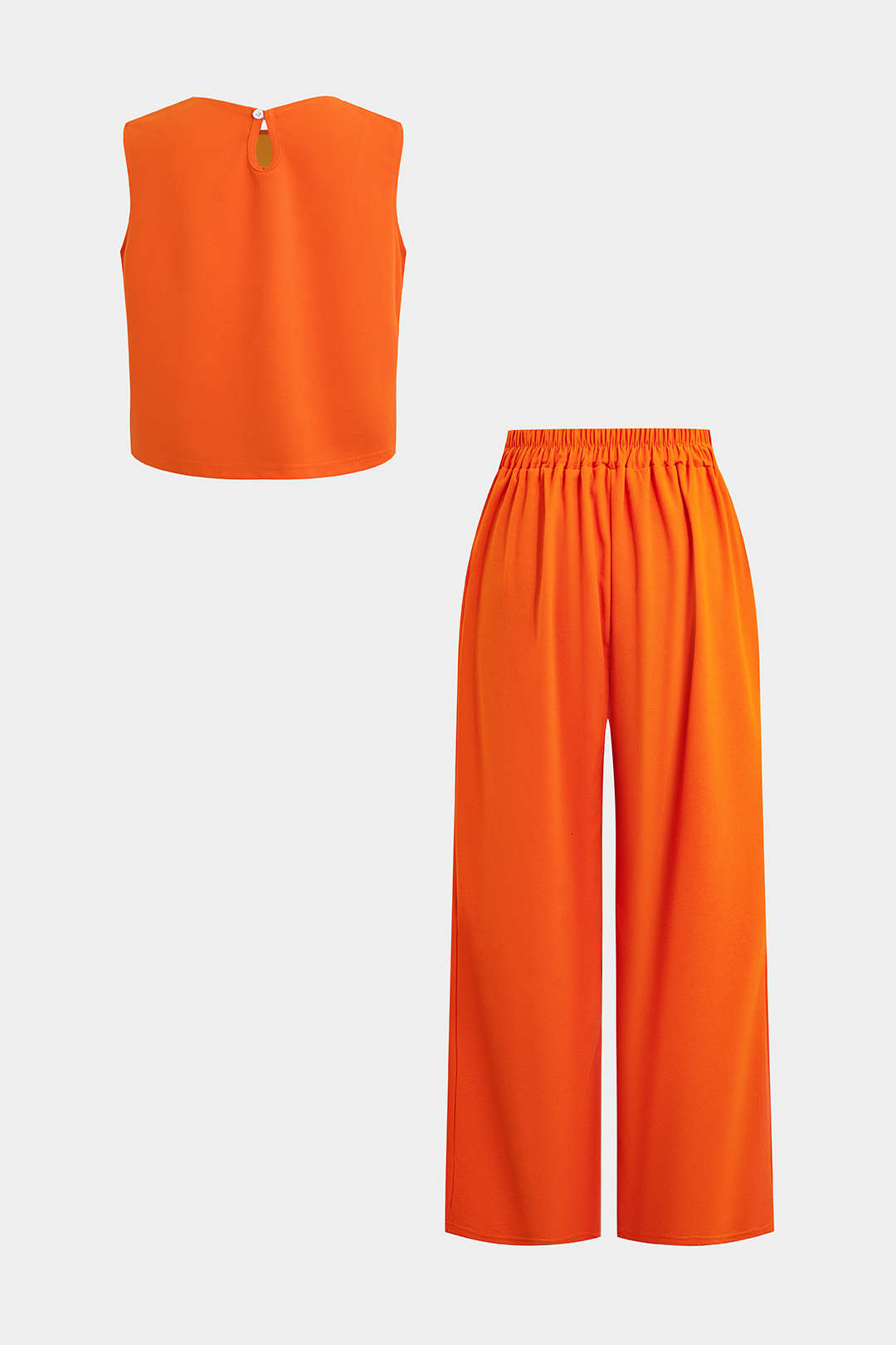 Frida - Effen set met top en broek