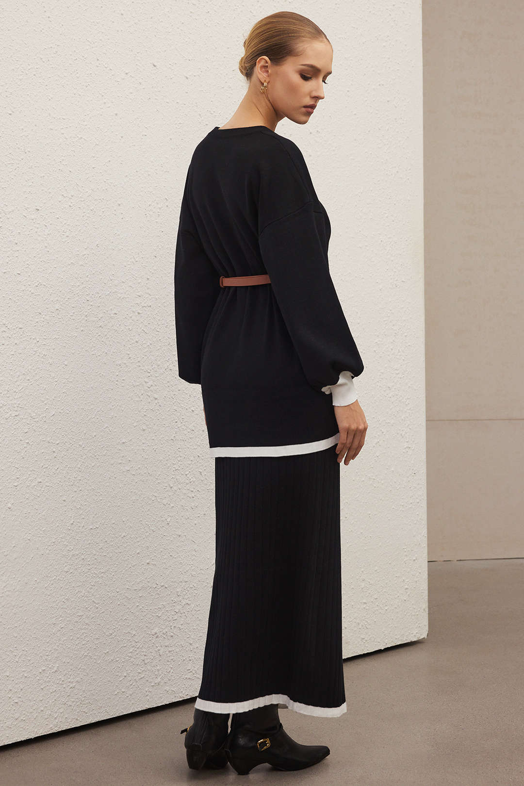 Faye - Gebreide set met top en rok