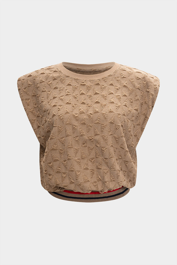 Ripped patchwork T-shirt