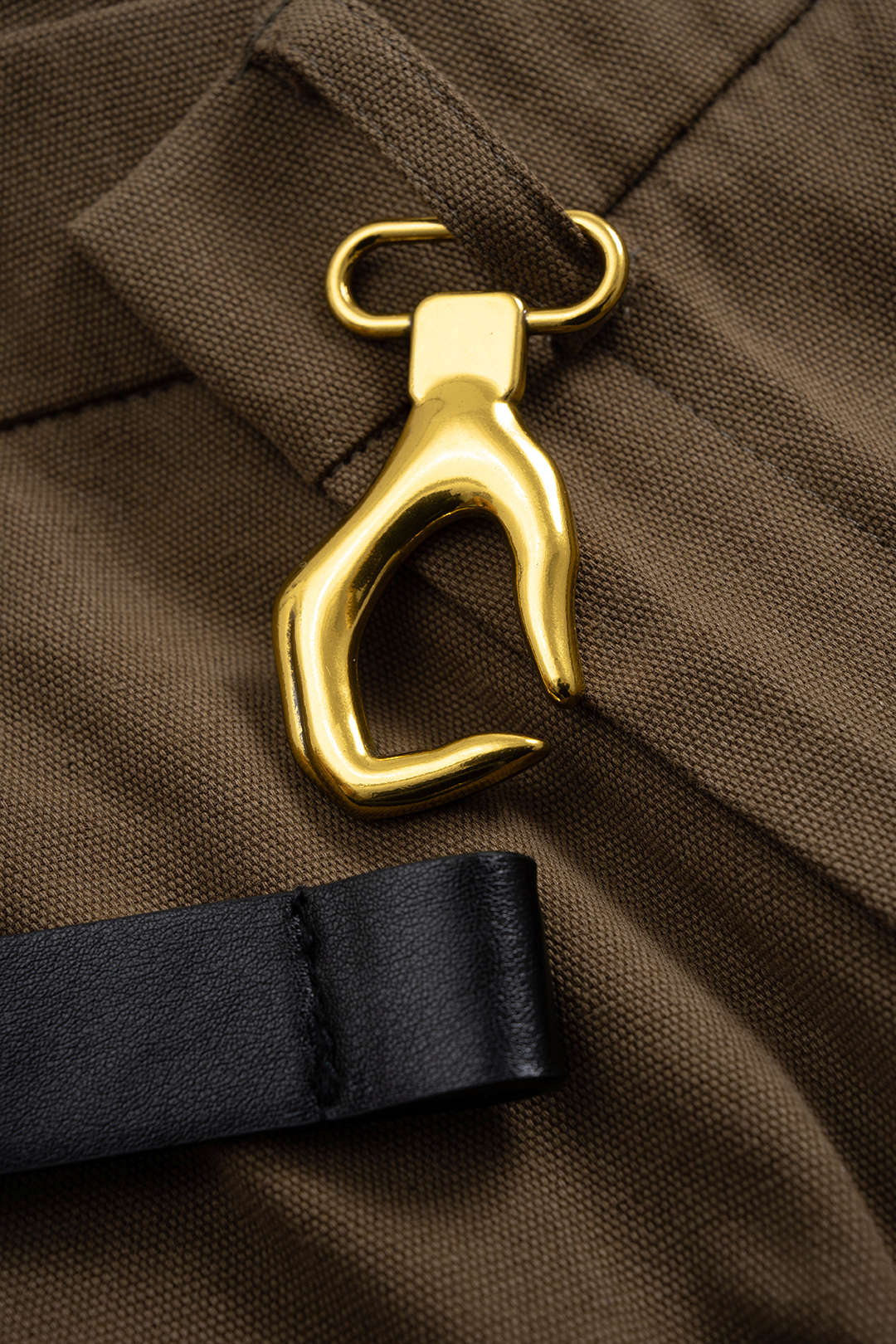 Metallic asymmetrische pantalon
