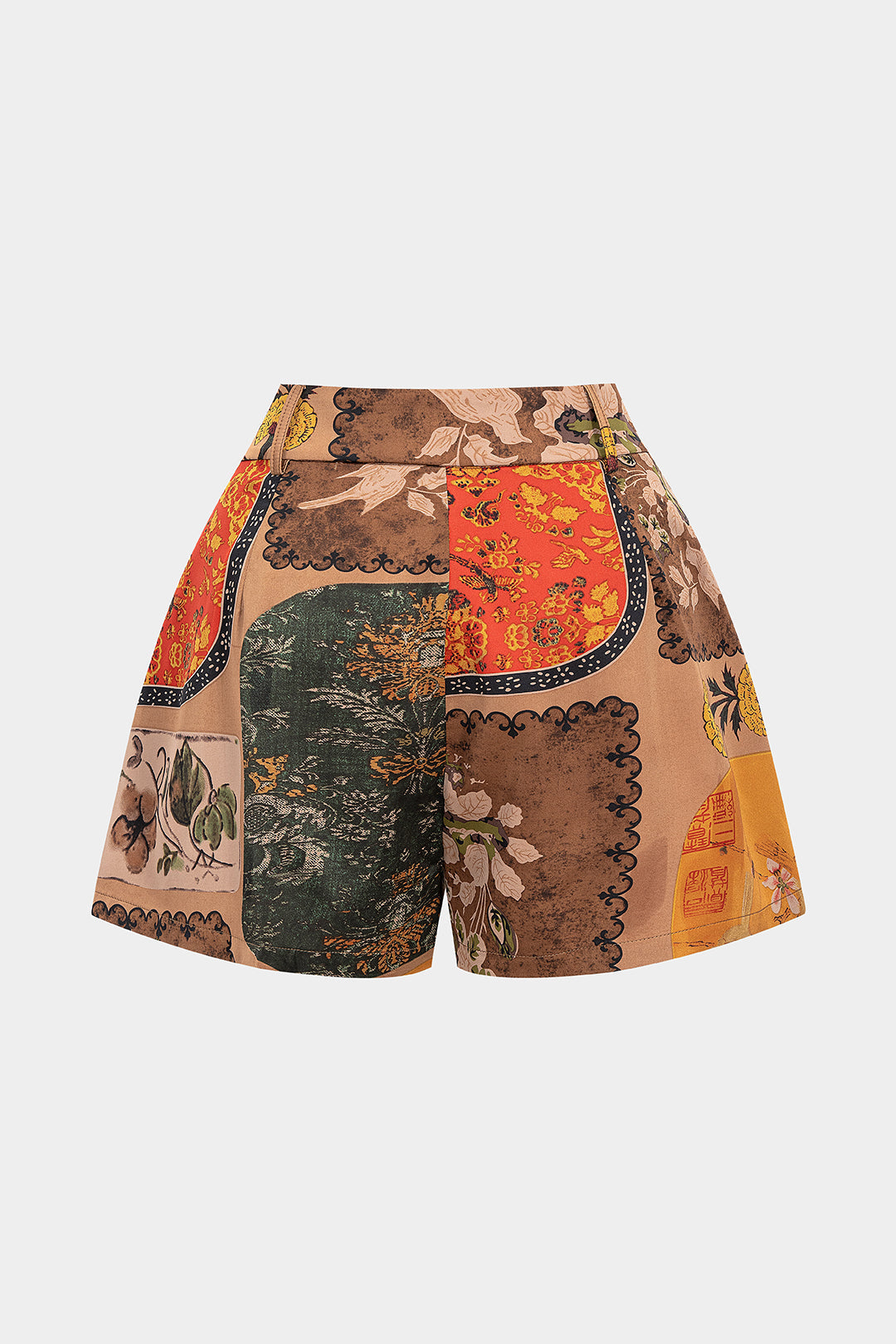 Bloemenprint short