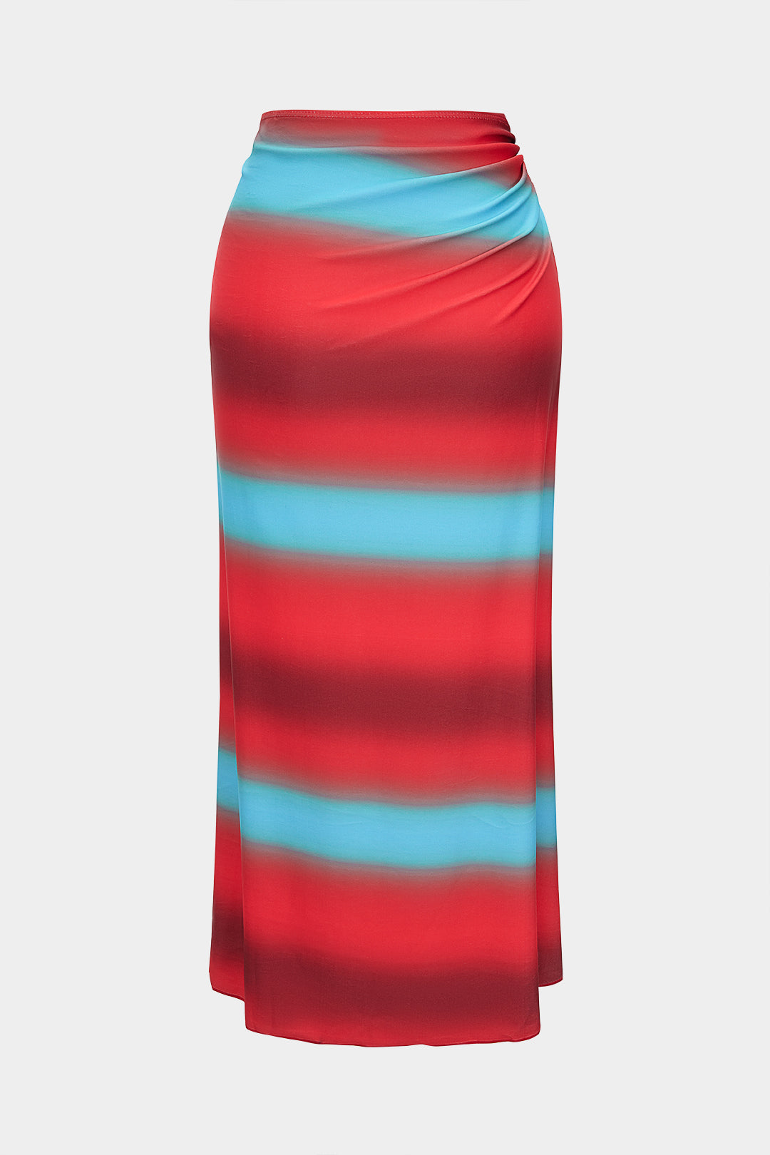 Bikinibroekje met tie-dye kleurverloop en gedraaid detail