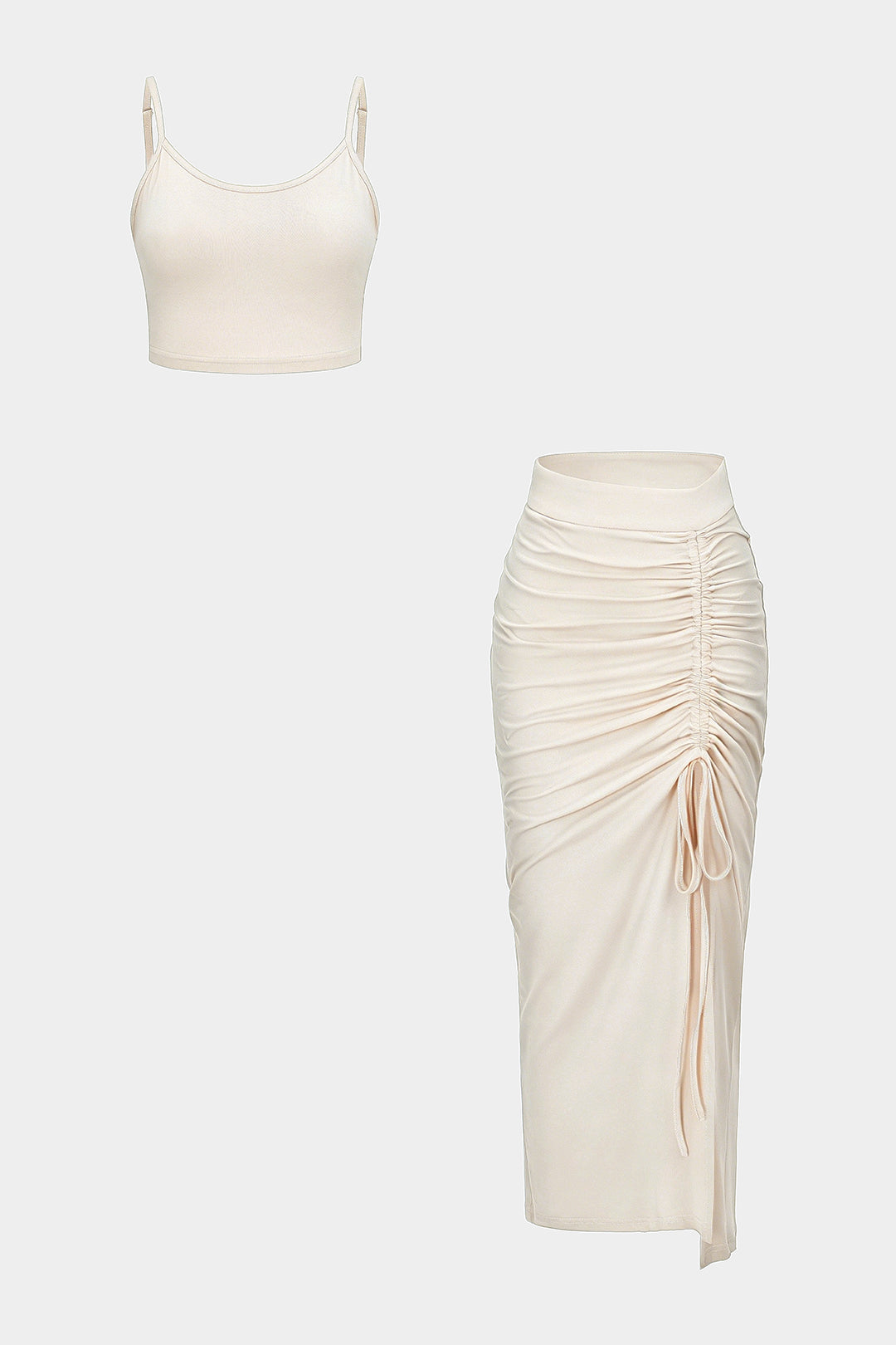 Maud - Effen set met top en rok