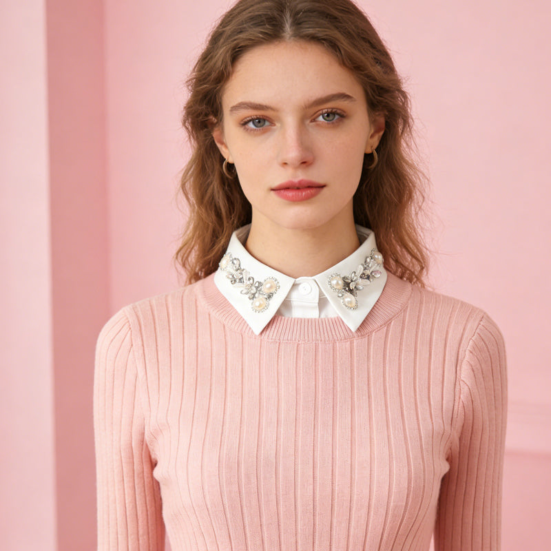 Zyóda detachable diamond and pearl collar