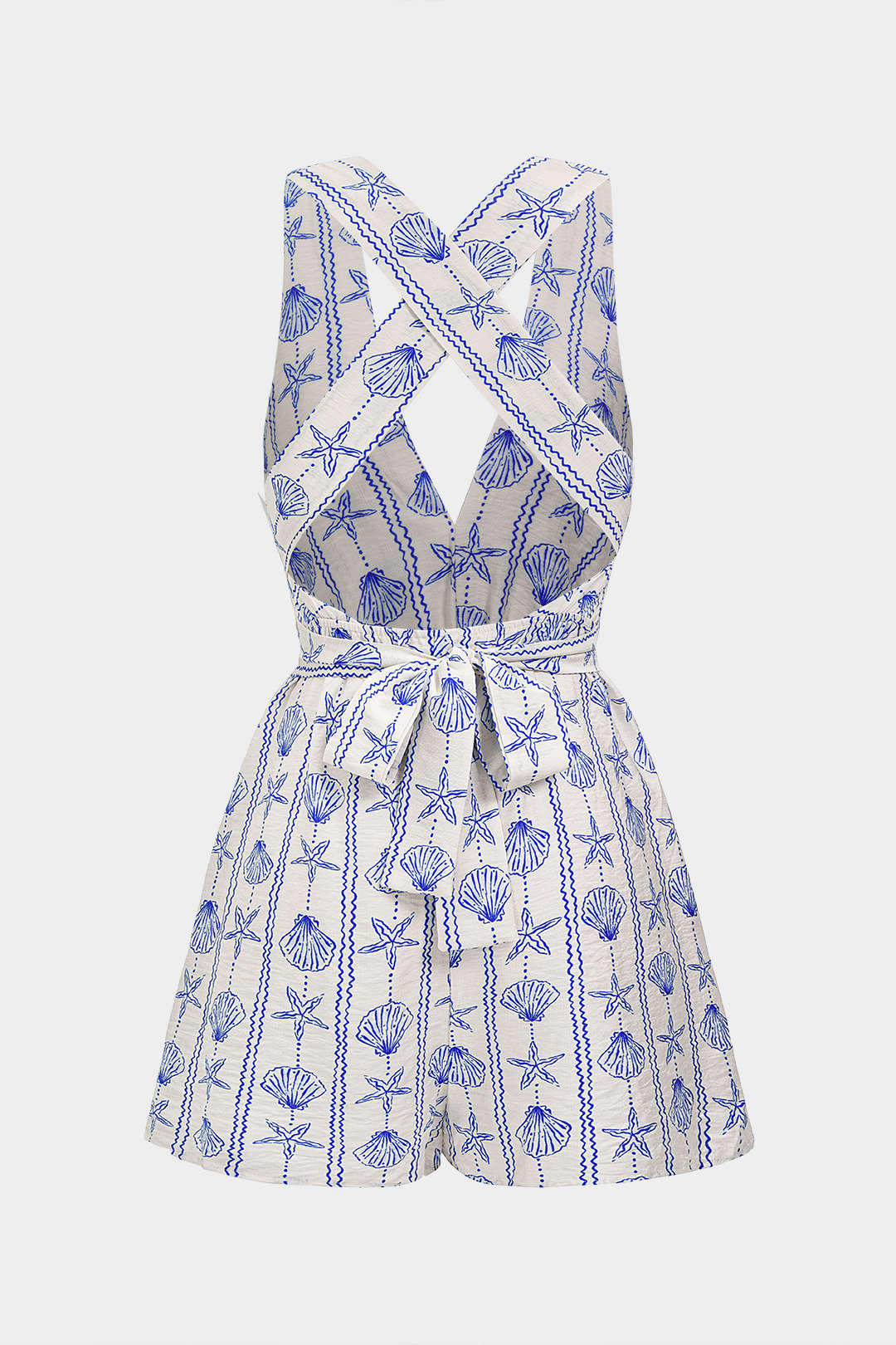 Mouwloze playsuit met V-hals