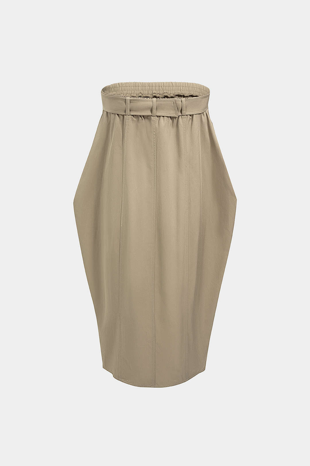 Strapless top met asymmetrische zoom