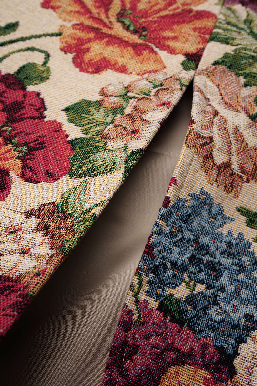 Jacquard maxirok met split