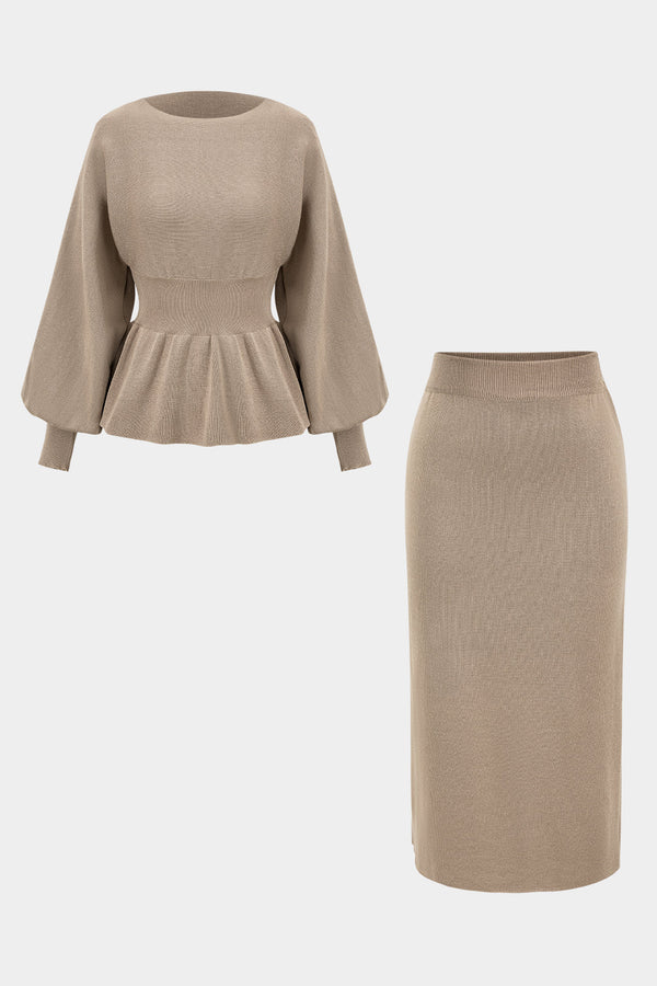 Sterre - Gebreide set met top en rok