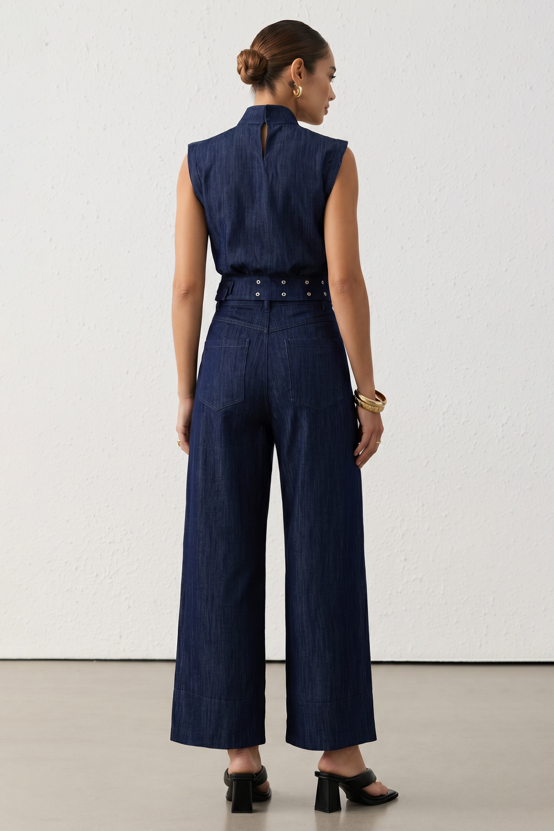 Frida - Broek met hoge taille en wijde pijpen