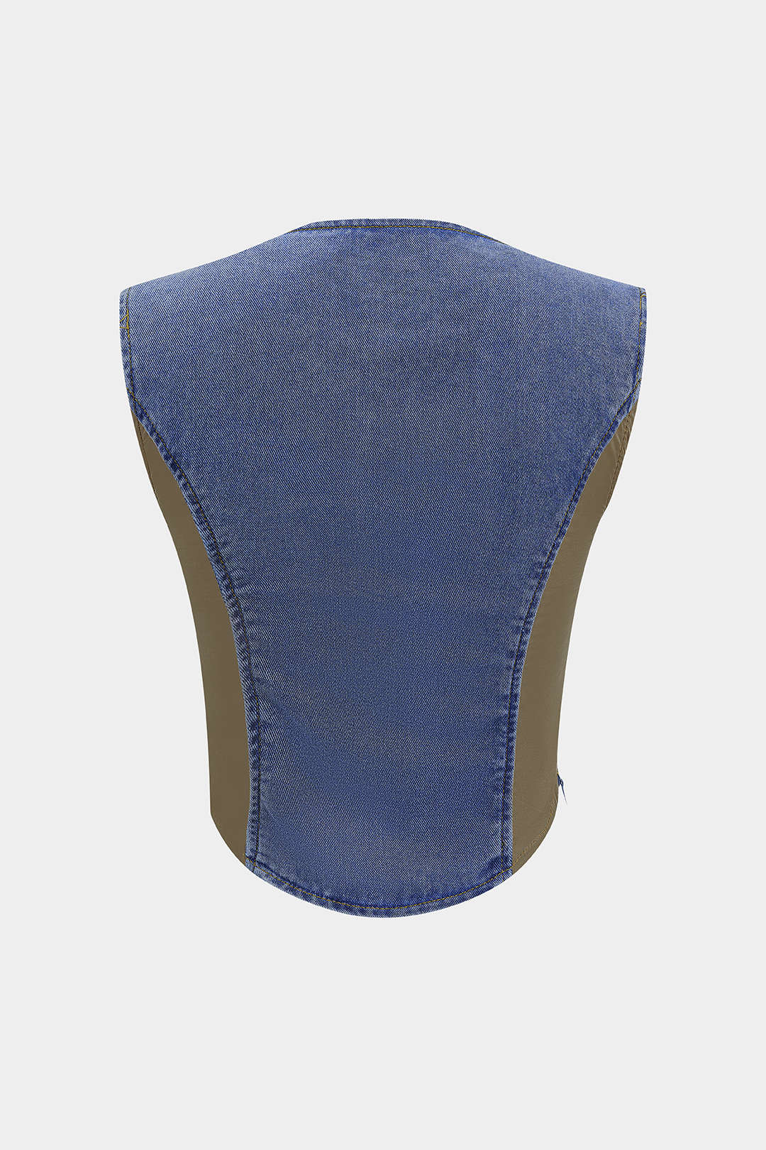 Denim patchwork top