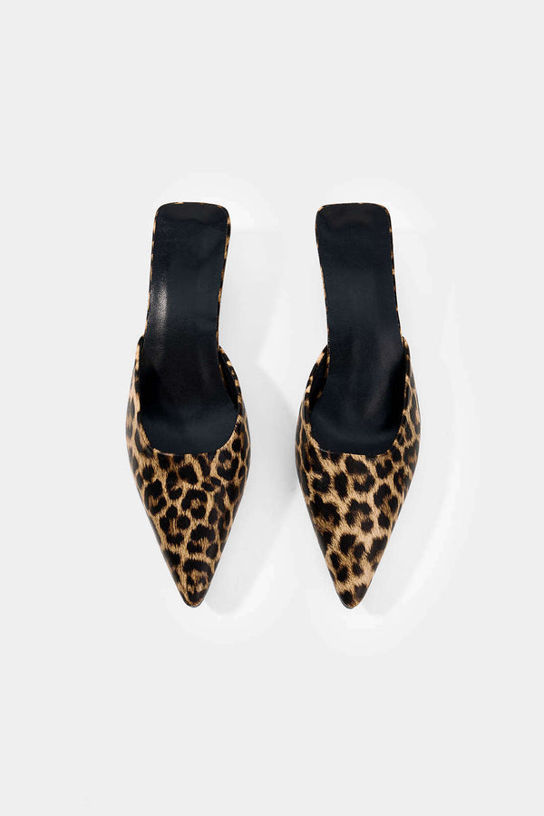 Luipaardprint sandalen