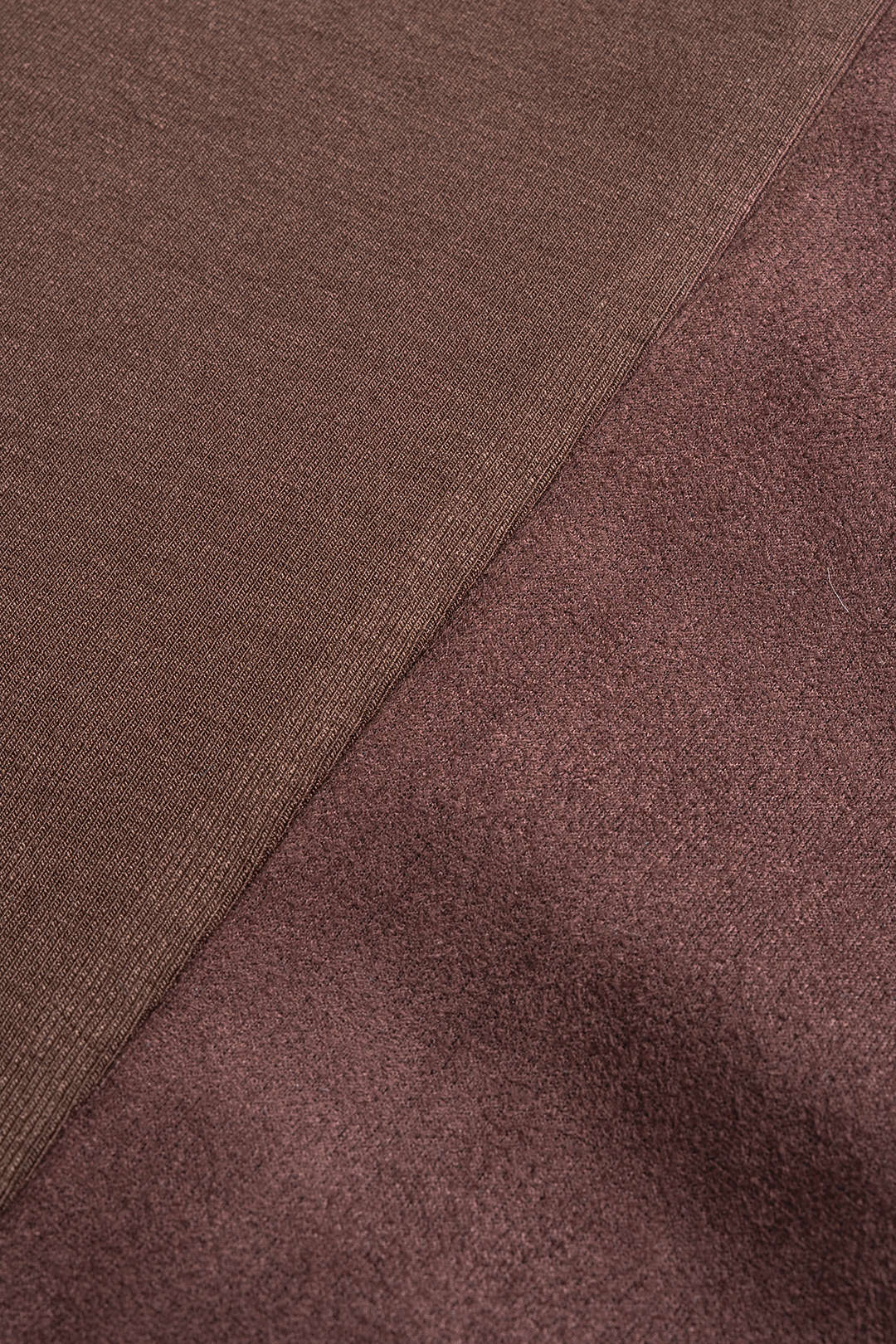 Patchwork midijurk met ronde hals, rits en lange mouwen