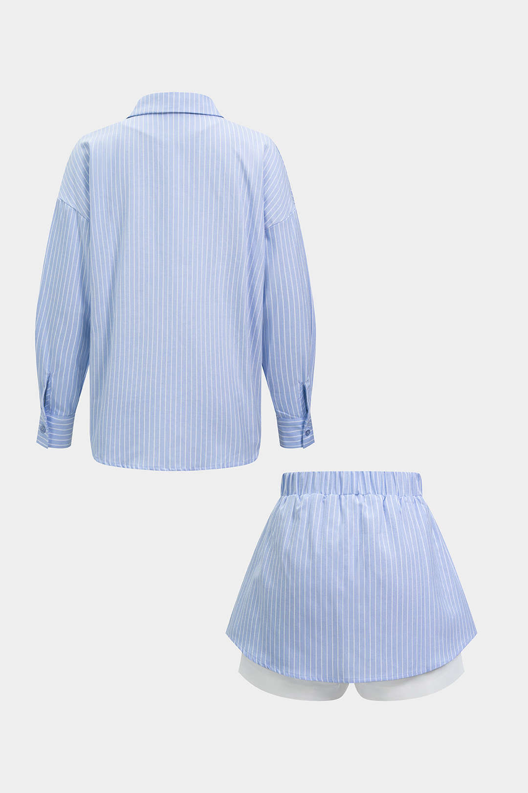 Ivy - Gestreepte set met blouse en short