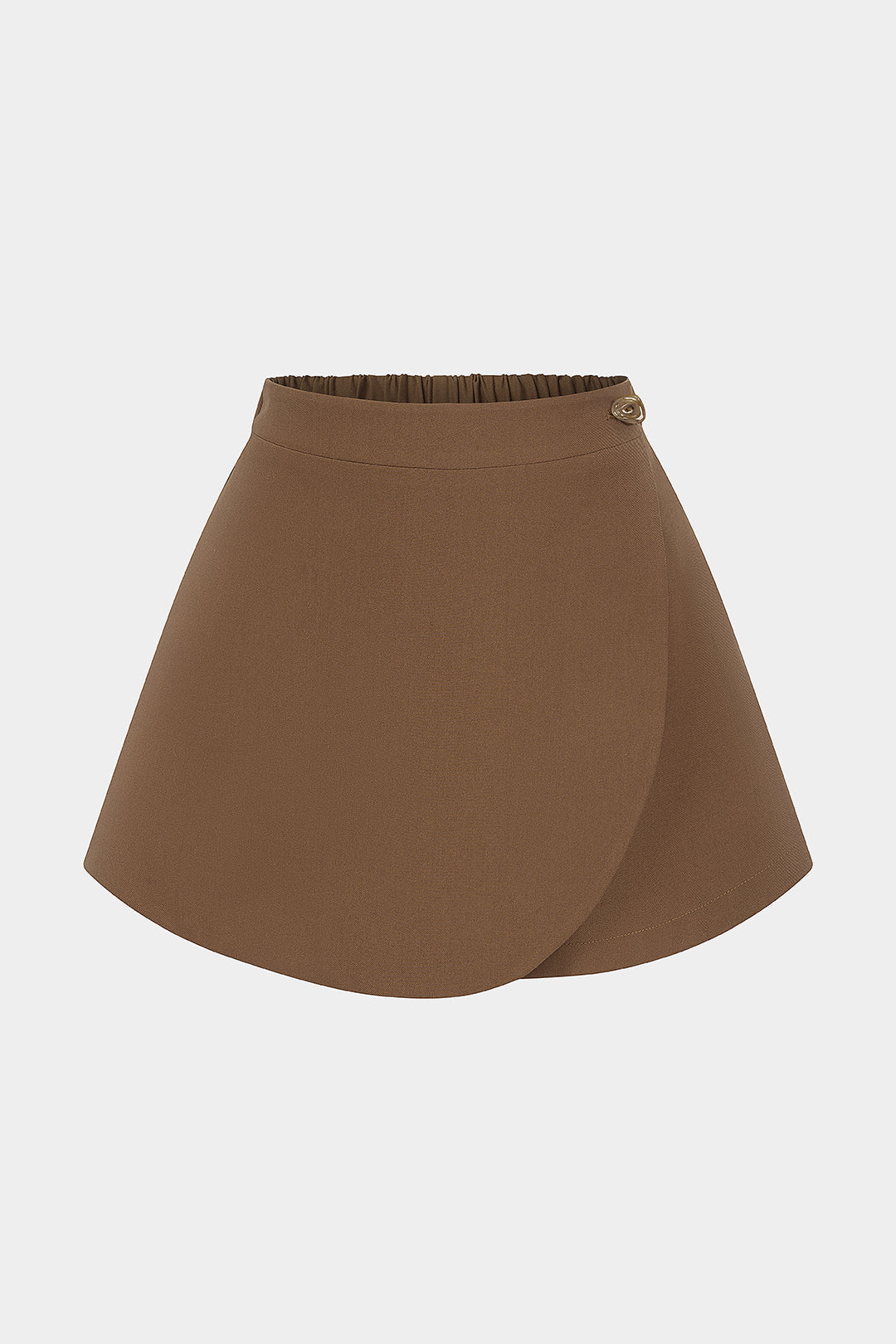 Asymmetrische skort met smokwerk