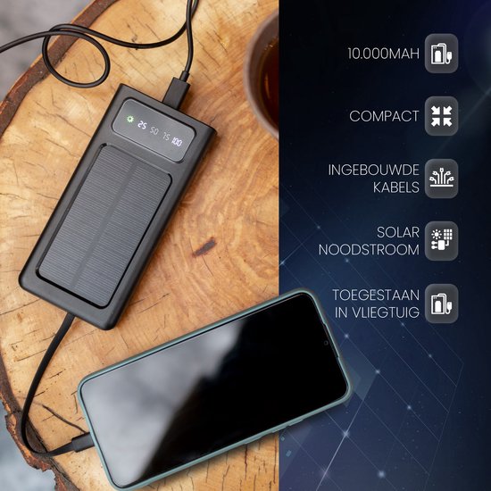 Mini Solar Powerbank - 200000 mAh
