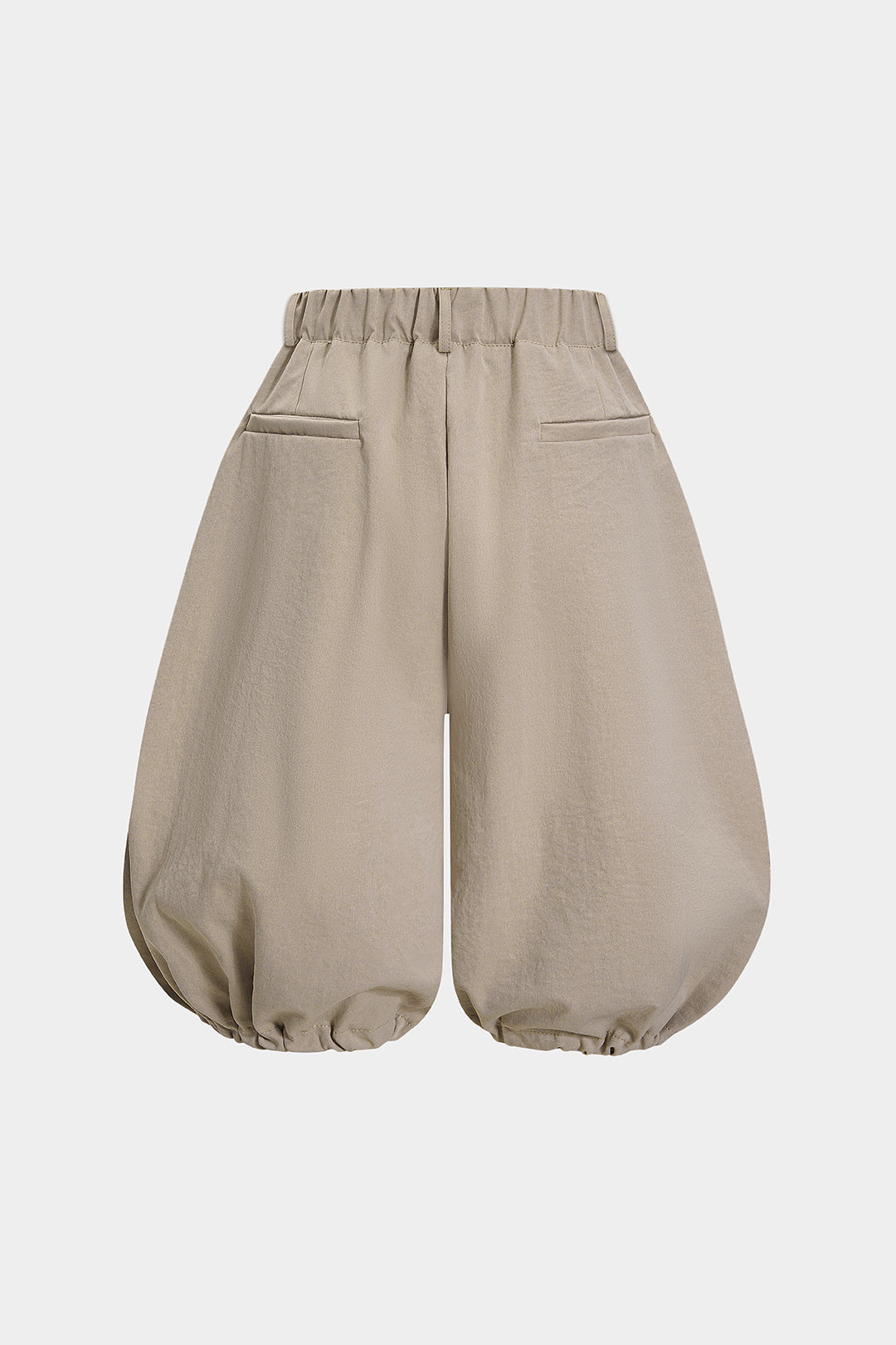 Effen short met ruches