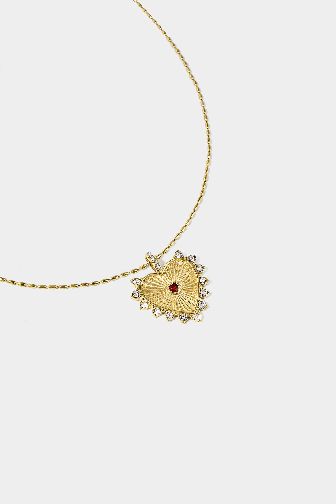 Ketting met hart en strass