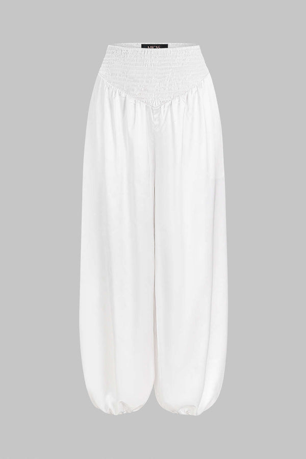 Broek met smokwerk, zakken en ballonmodel