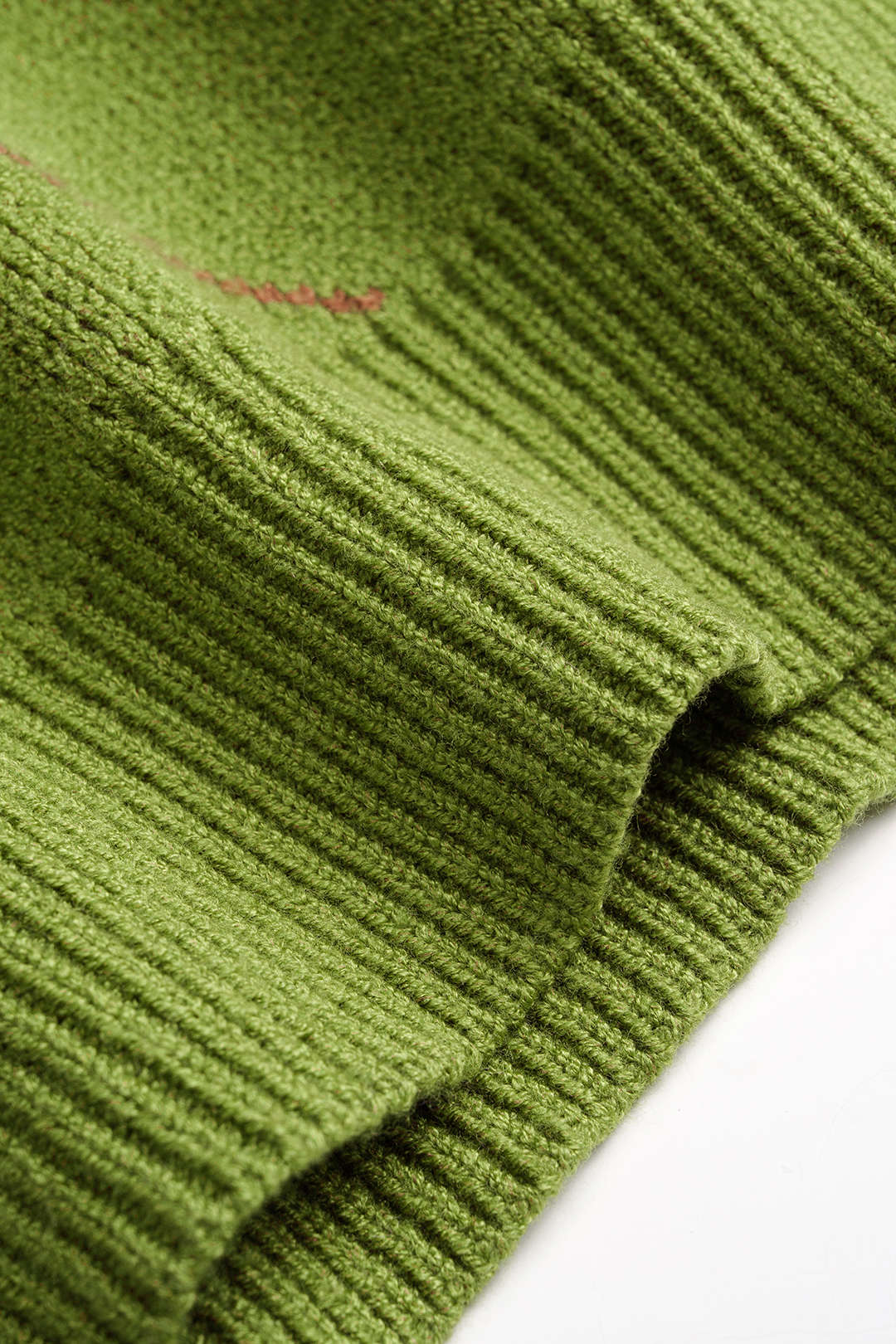 Gebreid geruit gilet met V-hals