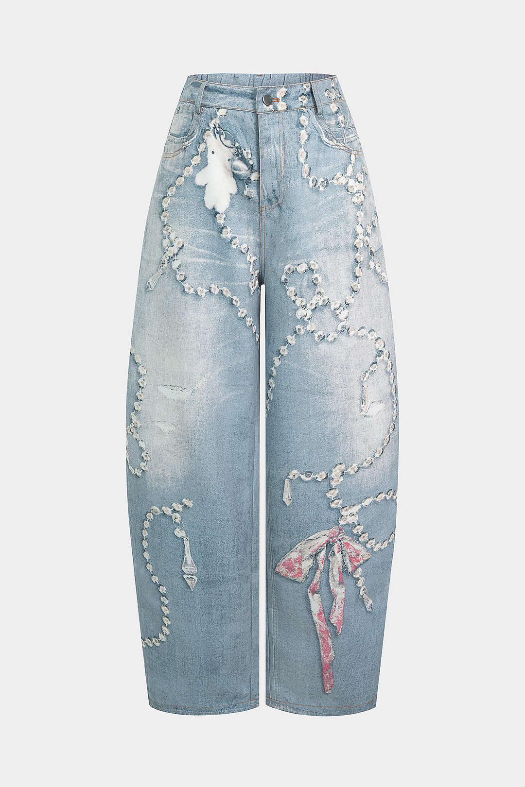 Greta - Broek met hoge taille en wijde pijpen