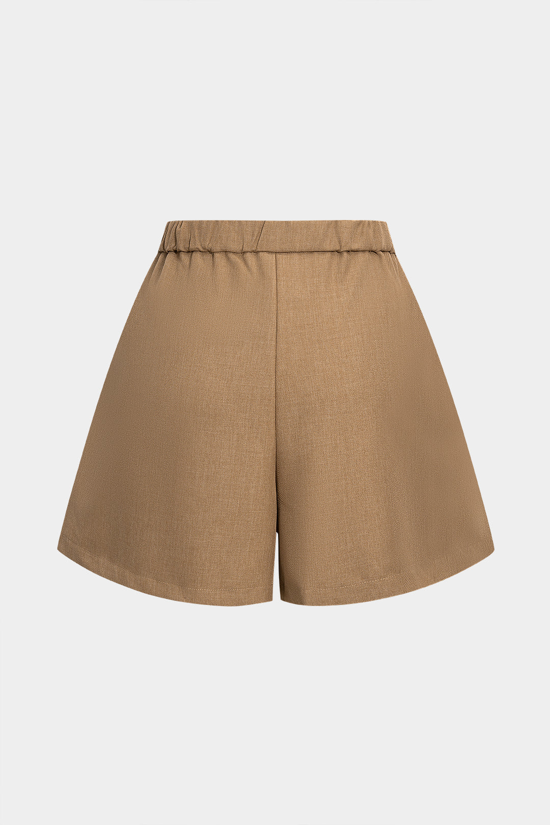 Geplooide short met wijde pijpen