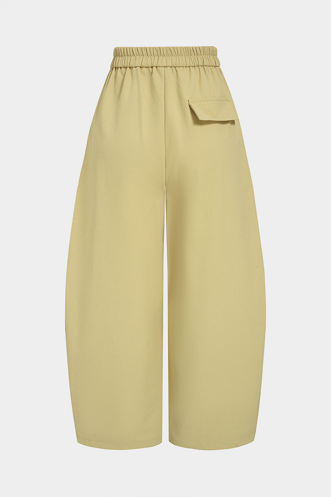 Hanna - Effen broek met hoge taille en wijde pijpen