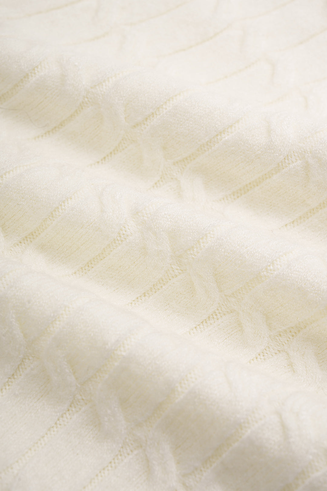 Gebreide patchwork top met kraag en lange mouwen