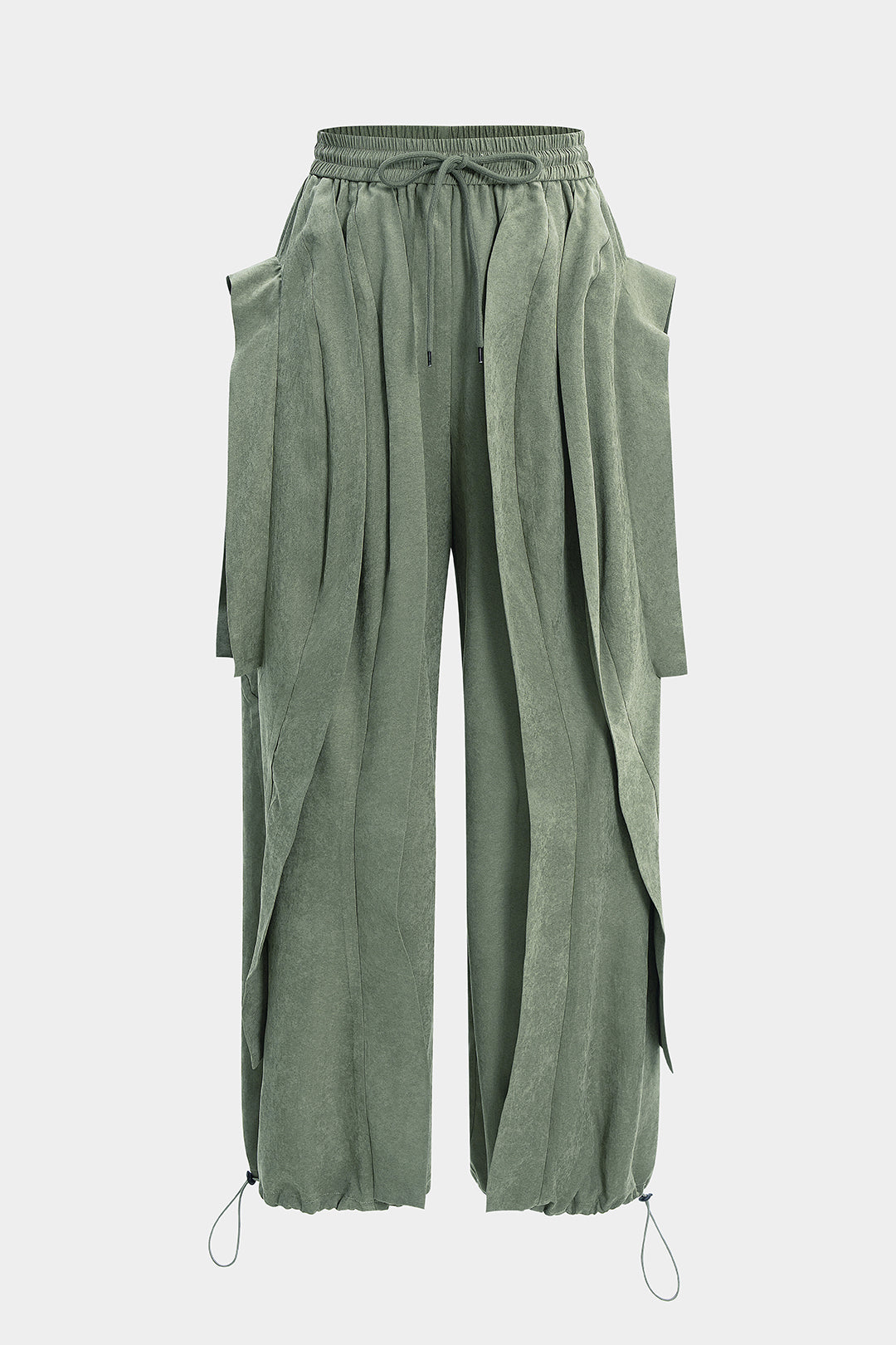 Broek met smokwerk, trekkoord en ballonmodel