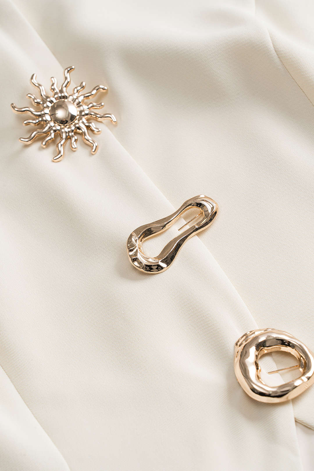 Metallic tanktop met zakken en knoopjes