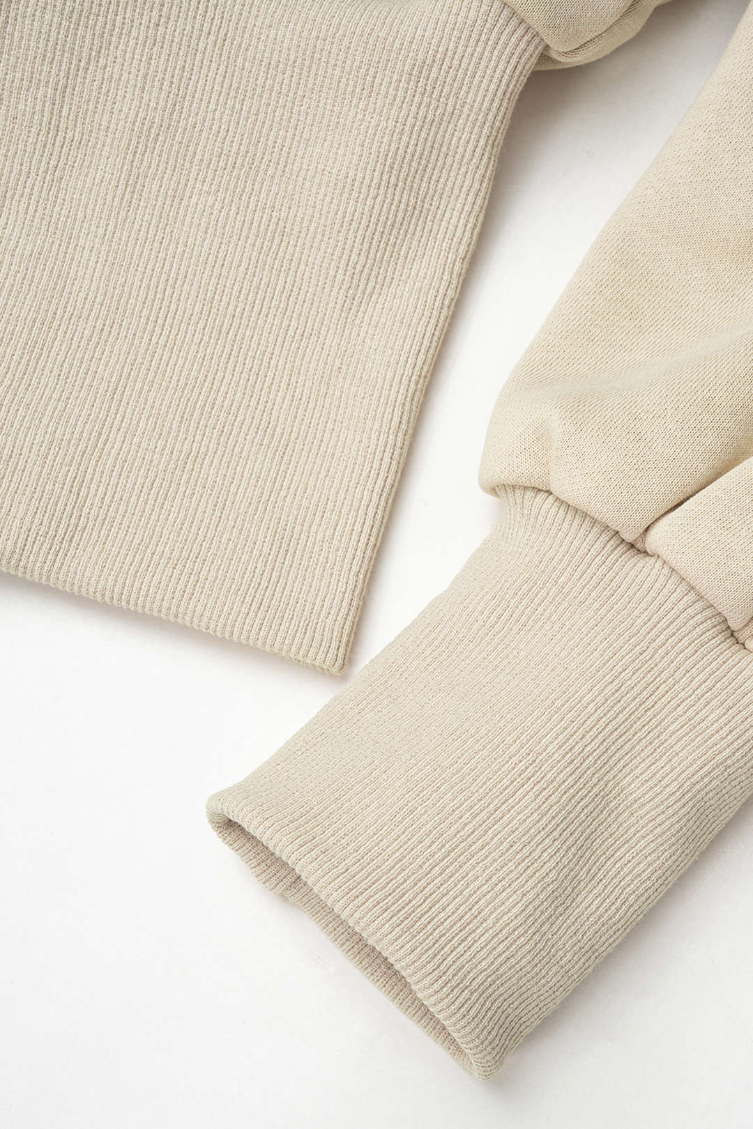 Sweater met revers en rits