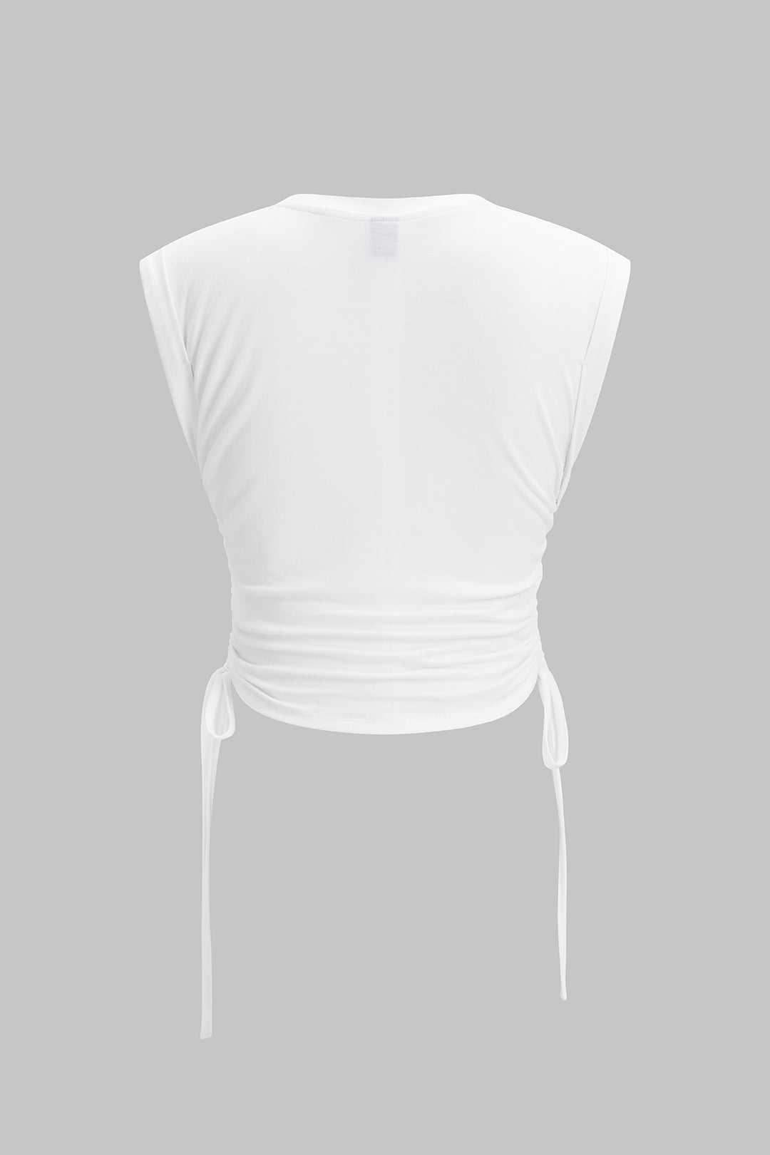 Patchwork T-shirt met ronde hals, strik en korte mouwen