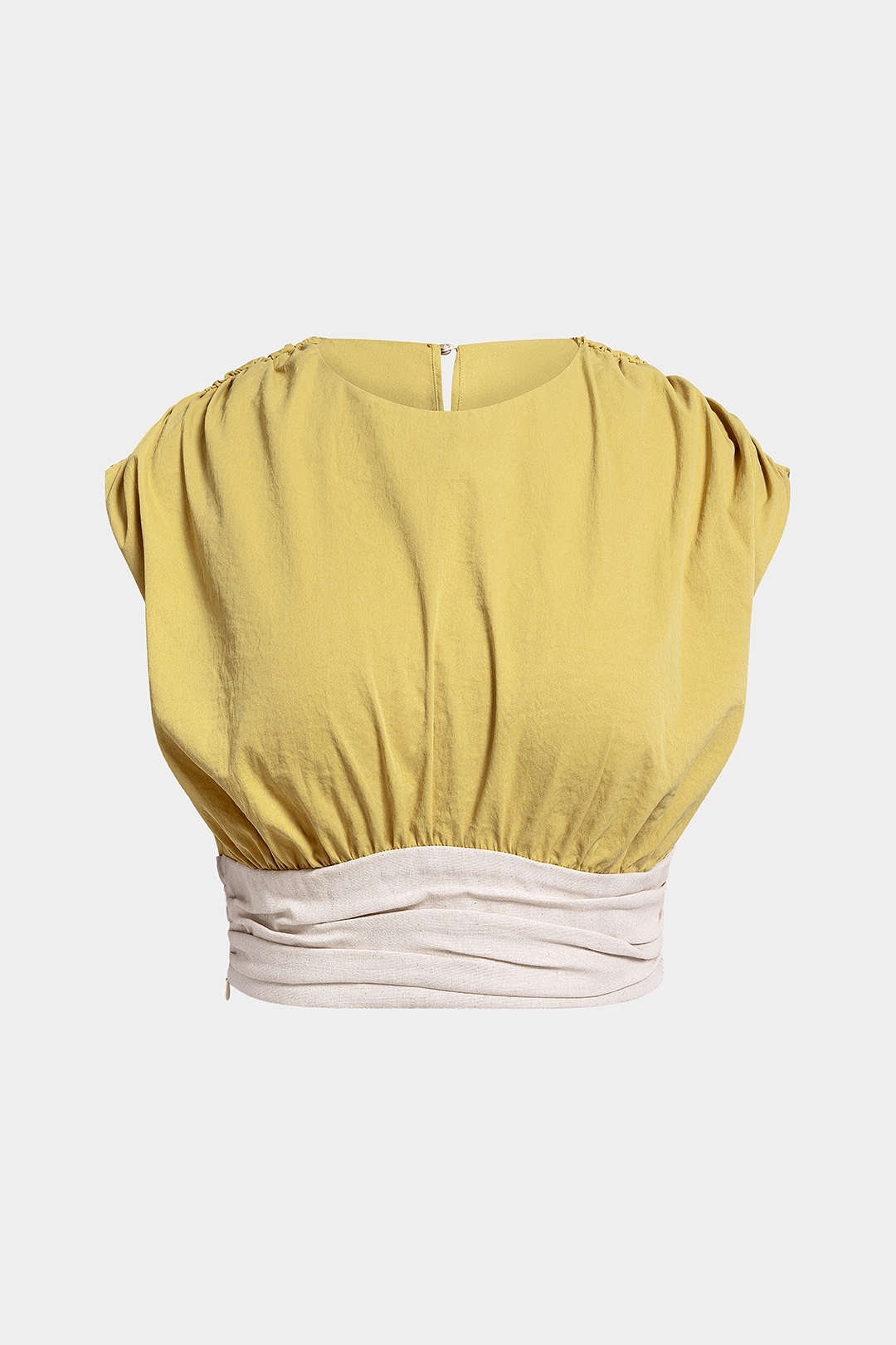 Stella - Tanktop met ronde hals en ruches
