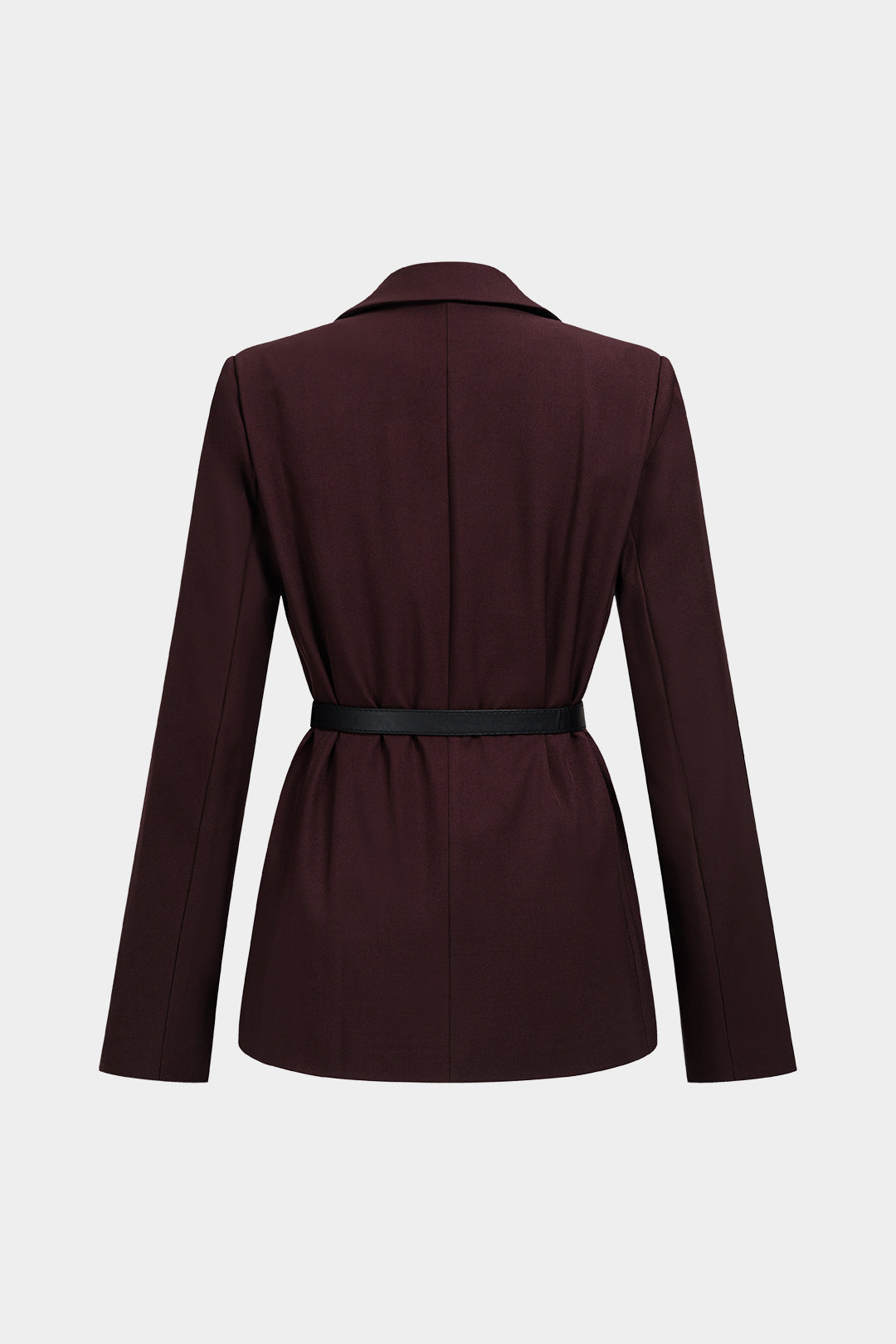 Blazer met reverskraag en riem