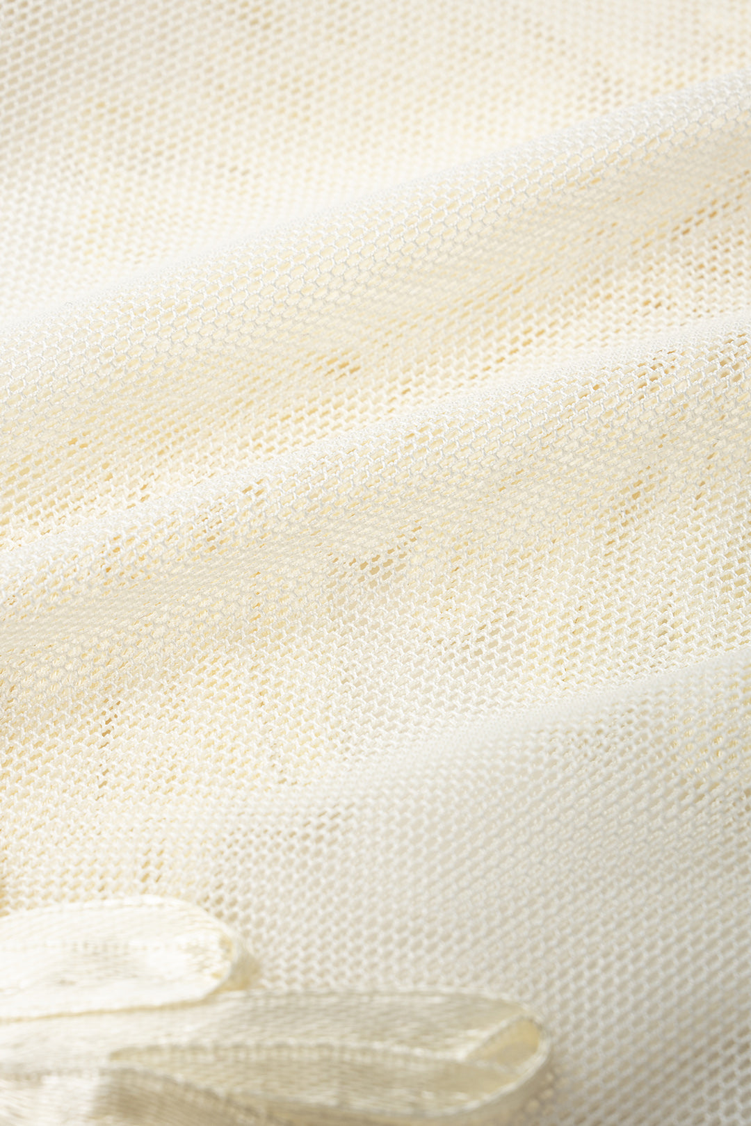 Mesh transparant T-shirt met borduursel