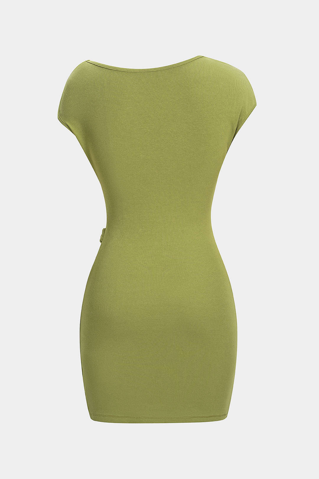 Selin - Asymmetrische minijurk met gedraaid detail en knoopdetail