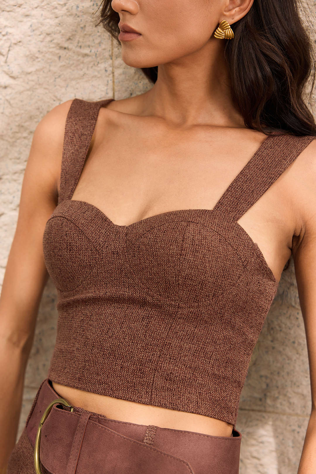 Tanktop met smokwerk