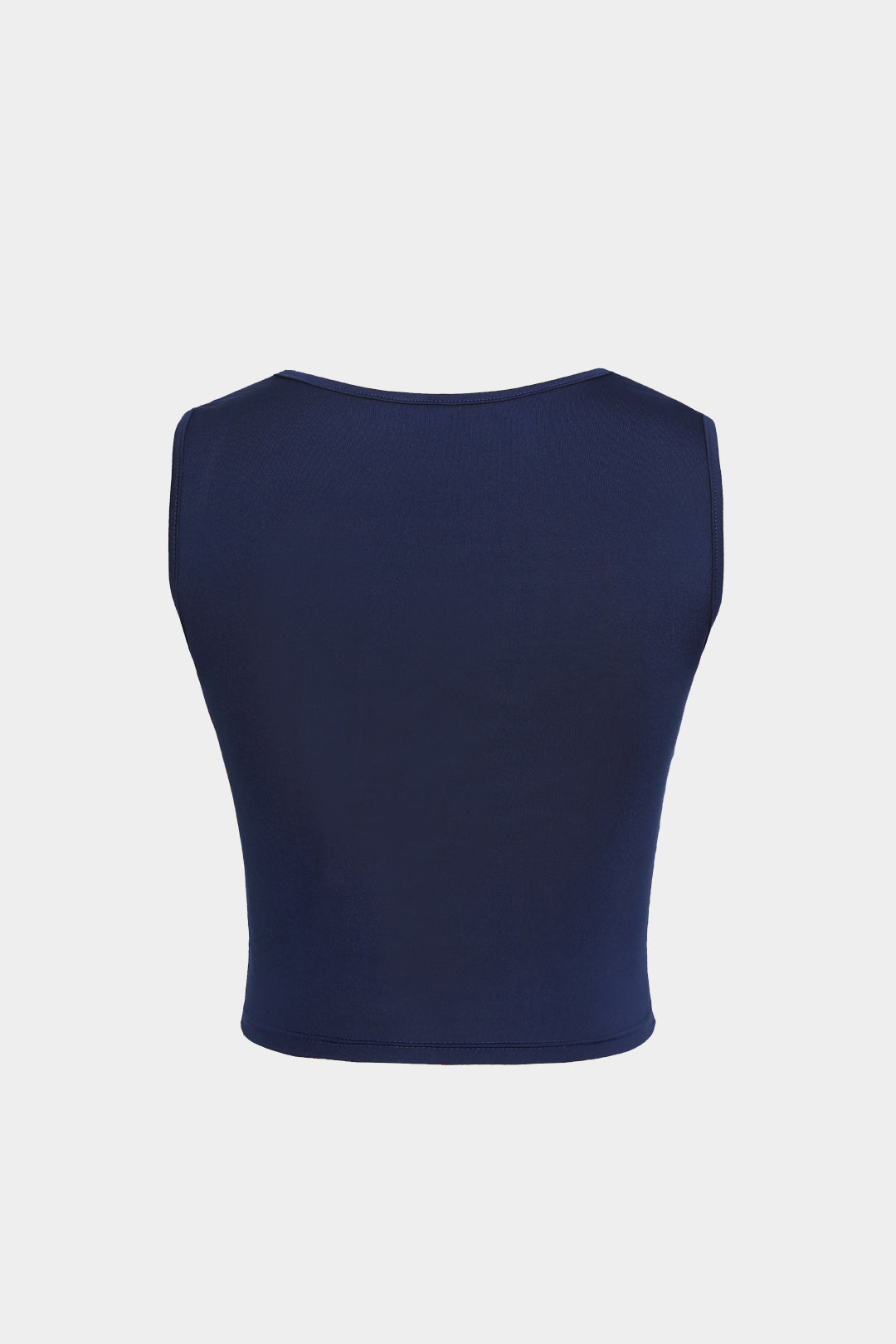Cropped tanktop met vierkante hals
