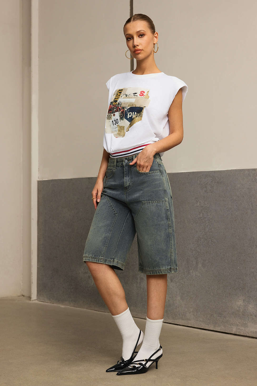 Romy - Mouwloos T-shirt