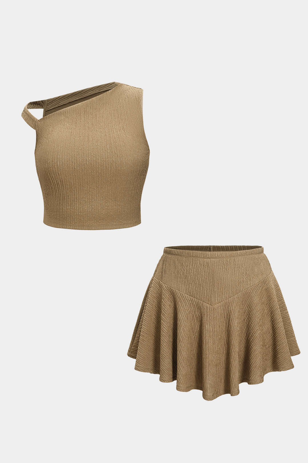 Asymmetrische set met top en skort