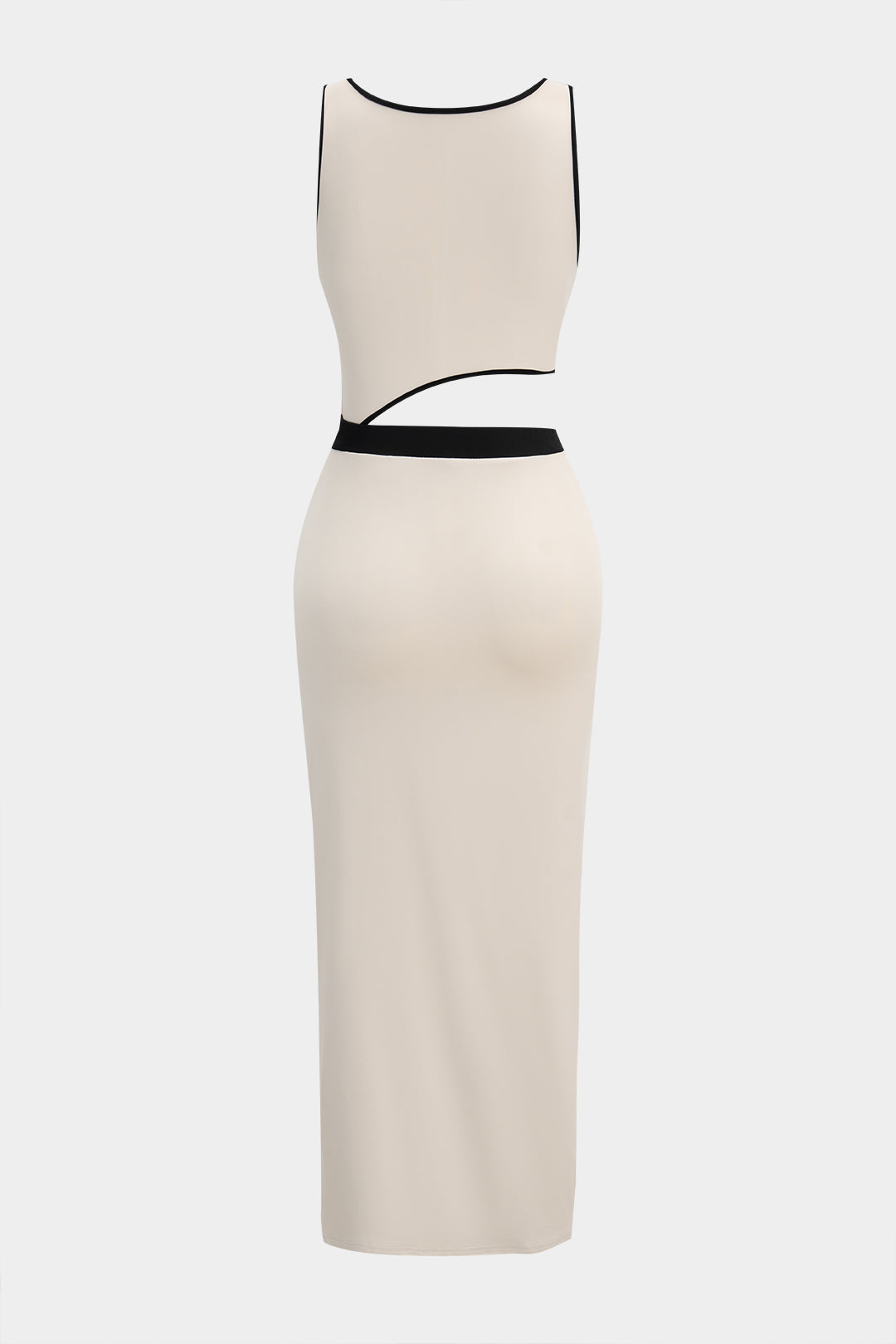 Noor - Mouwloze midijurk met uitsnijding