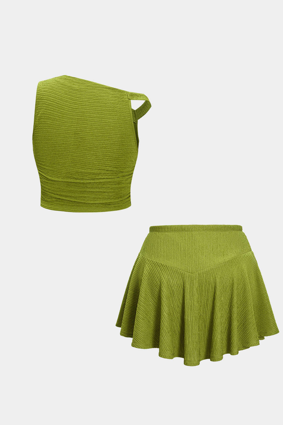 Asymmetrische set met top en skort