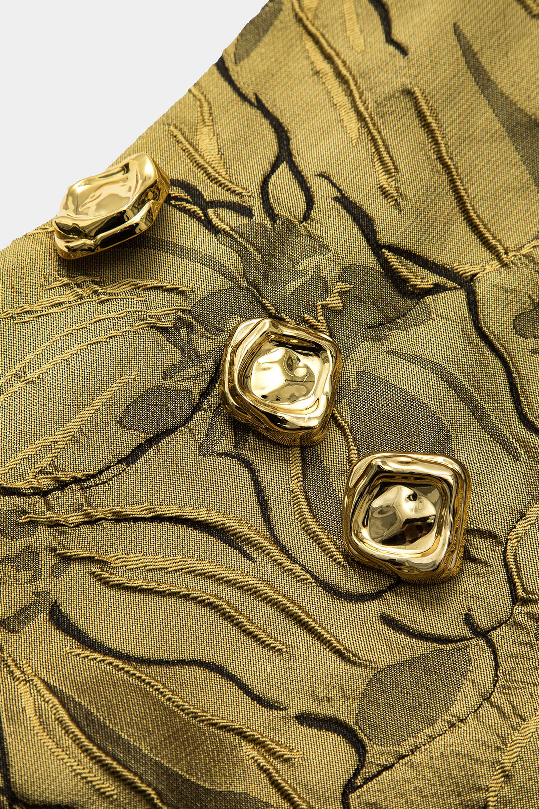 Jacquard metallic rok met rits