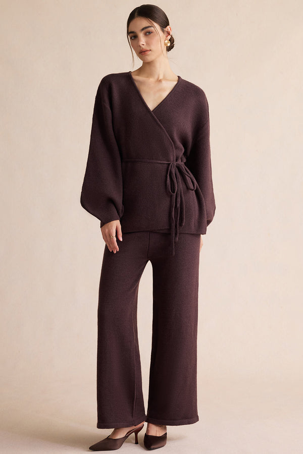 Selin - Gebreide set met top en broek