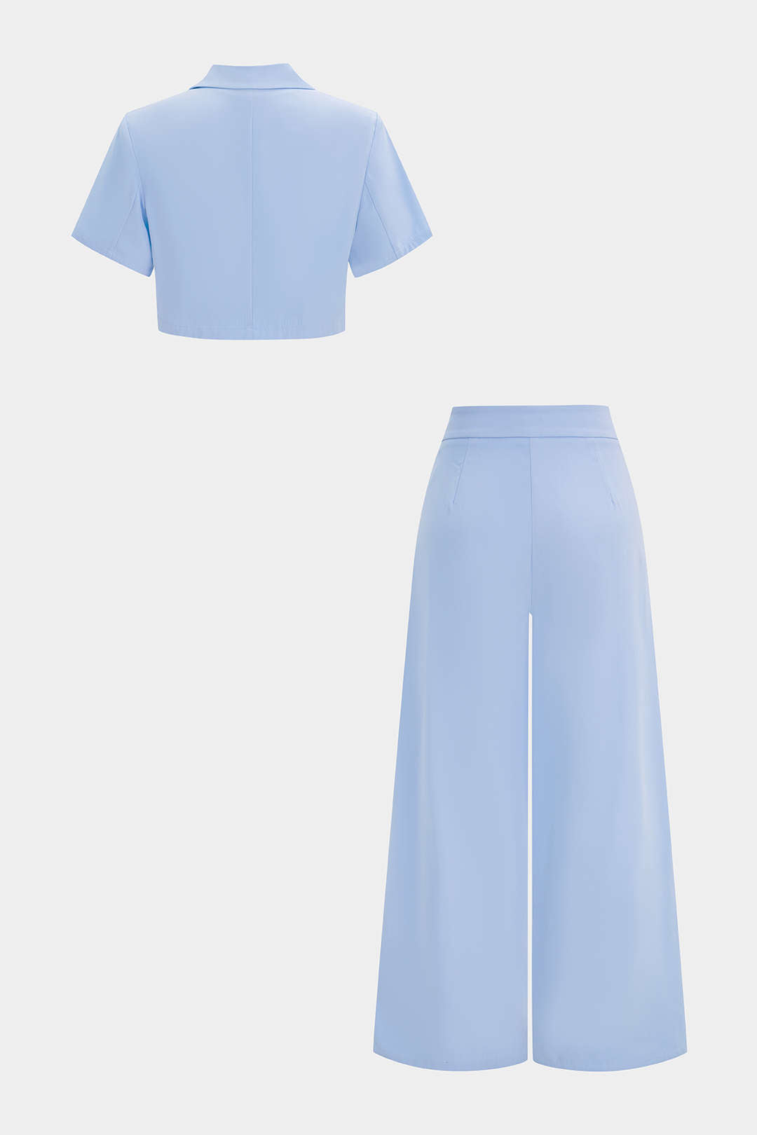 Romy - Asymmetrische set met top en broek