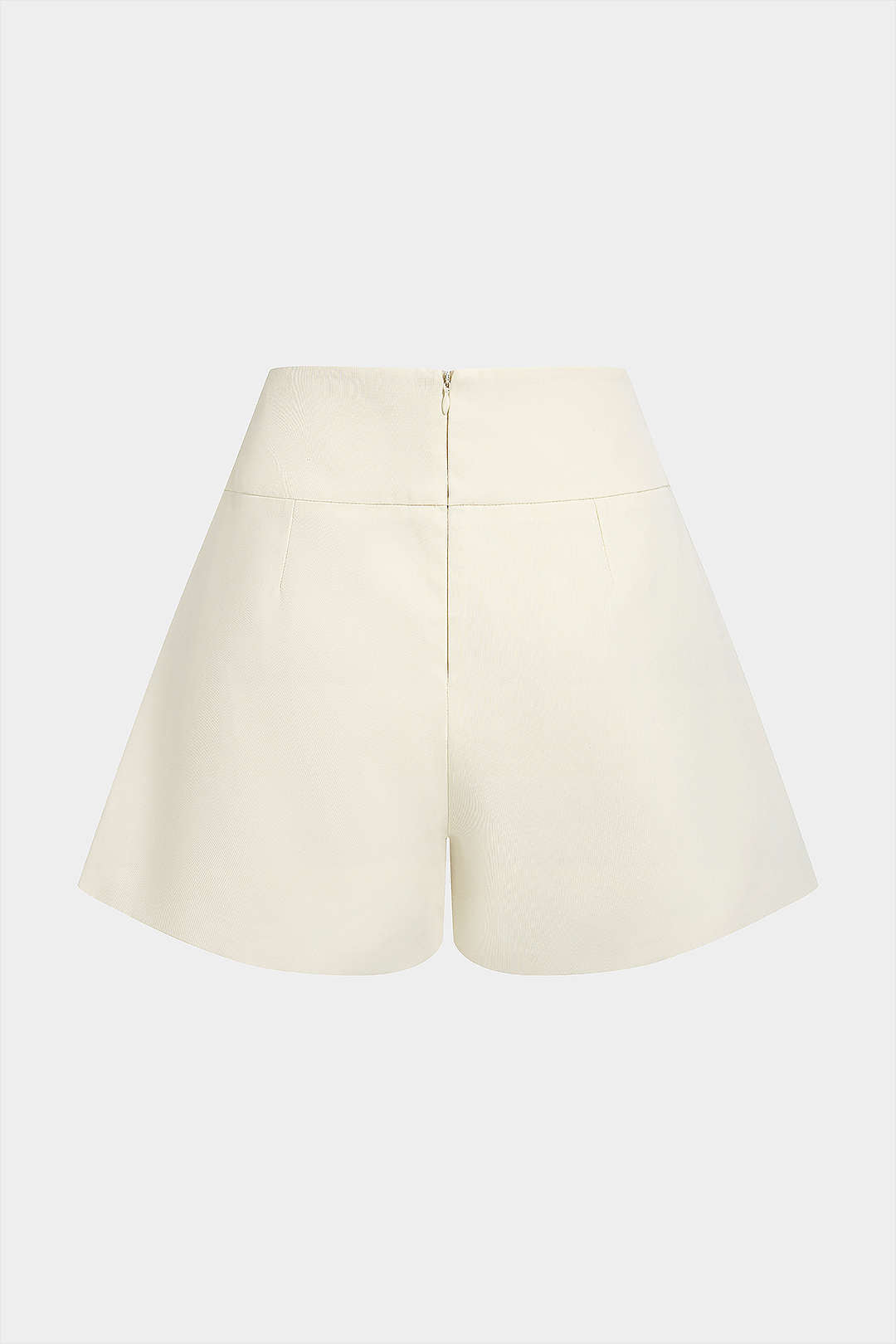 Metallic short met wijde pijpen