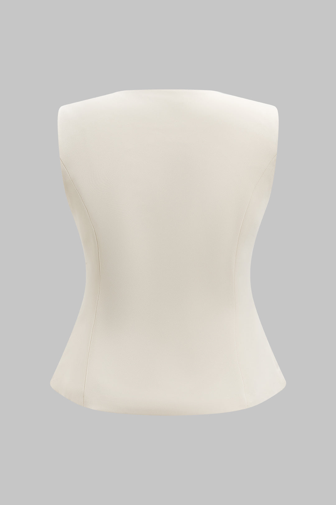 Metallic tanktop met zakken en knoopjes